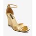 Boston Proper - Gold Yellow - Ankle Strap Wedge - 7.5