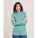 Blair Women's Essential Knit Long Sleeve Mock Top - Blue - PS - Petite