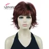 Parrucca sintetica per capelli sintetici a strati corti a strati corti parrucca sintetica rossa