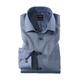 Businesshemd OLYMP "Luxor modern fit" Gr. 44, N-Gr, blau (marine) Herren Hemden Langarm