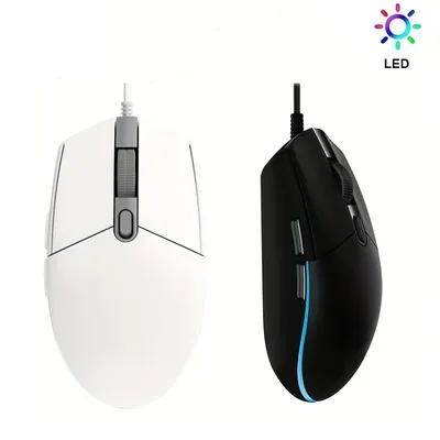 Kabel gebundene Gaming-Maus Einstellung dpi optischer Effekt RGB-Maus 6 programmier bare Tasten Mäuse für PC-Computer Laptop Notebook MacBook