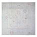 Chanson Gray, Afghan Oushak All over Motifs, Natural Dyes Soft Wool, Hand Knotted, Square Oriental Rug 10'x10' - 10' x 10'