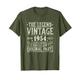 Vintage 1954 T-Shirts für Herren Retro Funny 1954 Geburtstag T-Shirt