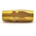 3/8 Inch Reusable Solid Brass Hose-End Repair Fitting 3/8 Inch NPT Male Polyurethane Hose (HU16 Series)