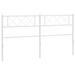 vidaXL Headboard Metal Bed Header with Back Support for Bedroom Furniture