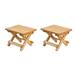 Sturdy Wooden Folding Side Table Small Wooden Folding Side Table Plant Stand Portable Garden Folding Plant Side Table For Indoor Or Outdoor Plants Yellow