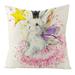 Dqueduo Easter Decorations Watercolor bunny Easter pillow covers sofa linen cushion covers car pillow cover Easter Pillow Covers 18x18 Easter Decor on Clearance
