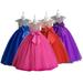 CSCHome 4-12Y Toddler Princess Dresses for Girls Bridesmaid Wedding Princess with Bow Tulle Prom Dresses Graduation Party Dress for Kids
