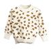 HIBRO Sweater for Toddler Toddler Child Kids Baby Girls Cute Cartoon Floral Sweater Pullover Blouse Tops Outfits Clothes