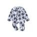 Baby Boys Rash Guard Long Sleeve Zip-up Shark/Spider Print Swimsuit