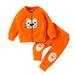 Baby Girl Fall Outfits Boys Animal Autumn Long Sleeve Pants Jacket Set Clothes Baby Boy Fall Outfits Yellow 6 Months-9 Months