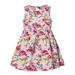 Fimkaul Girls Dresses Sleeveless Flower Floral Print Princess Casual Flared Cloths Dress Baby Clothes Pink