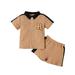 OLLUISNEO Toddler Baby Boys Clothes Short Sleeve Pullover T-shirt 2 Pieces Shorts Set Baby Boys Summer Outfit Set 3-4 Years