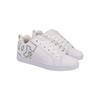 Sneaker DC SHOES "Court Graffik", Gr. 8,5(40), bunt (weiß, silber), 55.99% Leder, 43.71% Synthetikmaterial, 0.3% TPU, Schuhe