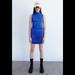 Zara Dresses | New Zara Blue Mini Dress Blue Xs | Color: Blue | Size: Xs