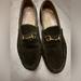 Gucci Shoes | Gucci Women’s Suede Lug Sole Horse But Loafer Size 39 8.5 Dark Olive Green | Color: Brown/Green | Size: 8.5