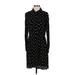 Broadway & Broome Casual Dress: Black Polka Dots Dresses - Women's Size Small