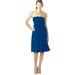 J. Crew Dresses | J Crew Blue Silk Chiffon Strapless Emily Dress 8 New | Color: Blue | Size: 8