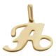 JC Schmuck 3237 Letter Gold Pendant 585 Yellow Gold Initial Pendant Including Jewellery Case Unisex 14 Carat, Gold