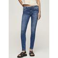 Skinny-fit-Jeans PEPE JEANS "SOHO" Gr. 28, Länge 28, blau (blue) Damen Jeans Röhrenjeans