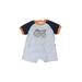 Carter's Short Sleeve Outfit: Blue Color Block Bottoms - Size 6 Month