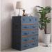 STAR BANNER American Retro Entrance Cabinet Simple Modern Living Room Locker Wood in Blue | 39.4 H x 31.5 W x 15.7 D in | Wayfair XSY157BKOR21V42P