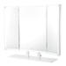 IMPRESSIONS VANITY · COMPANY Trifecta Pro Lighted Makeup Mirror, Vanity Mirror w/ LED Strip Lights, Tabletop Rectangle Mirror in White | Wayfair
