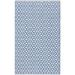 Blue Rectangle 2'6" x 4' Area Rug - Ebern Designs Barkeley Geometric Handmade Rectangle 2'3" x 3'9" Indoor/Outdoor Area Rug in Ivory/ | Wayfair