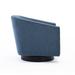 Swivel Chair - Latitude Run® Wood Base Swivel Chair Wood in Blue | 29.5 H x 32.25 W x 30 D in | Wayfair D93A00ACB90E4392BA50761138AD8885