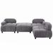 Gray Sectional - Latitude Run® Upholstery Modular Convertible Sectional Sofa Polyester | 26 H x 96 W x 65.5 D in | Wayfair