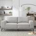 Wrought Studio™ Jandery 74.8" Linen in Gray | 33.46 H x 74.8 W x 33.46 D in | Wayfair Sofas 5DED9F389EB74983B84E4FC0B3C5C5DF