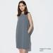 Women's Ultra Stretch Airism Sleeveless Mini Dress with Quick-Drying | Gray | XL | UNIQLO US