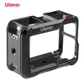 Ulanzi-DJI OSMO ACTION 4 3 Metal Full Protective Frame Case Quick Release with Cold Shoe 1/4 Hole