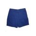 Chaps x Ralph Lauren Khaki Shorts: Blue Solid Bottoms - Women's Size 38