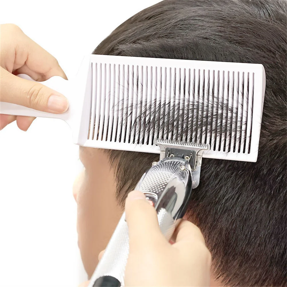 Profession elle Friseur Flat Top Haarschnitt Kamm setzt Haars tyling gebogen Position ierung verblassen Kamm Bürste Kit Salon Friseur Werkzeuge Image