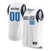 "Brandon Williams Men's Fanatics Branded White Dallas Mavericks Fast Break Custom Replica Jersey - Association Edition"