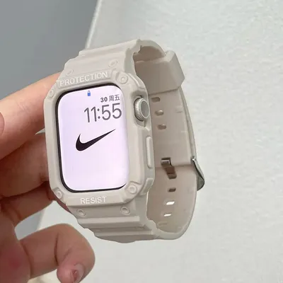 Sportband und Hülle für Apple Watch 41MM 45MM 9 8 7 6 SE 40mm 44mm 5 4 Transparentes Image