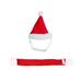 Dress up Your Pet in Christmas Santa Hat and Scarf Set Accessories Warm Headwear Cat Role Playing Accessories