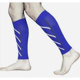 1Pair Breathable Compression Leg Sleeve for Men Women Cycling Leg Warmer Running Football Basketball Leg Warmers Sports Safety Blue