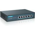 YuanLey 4 Port PoE Switch with 2 Ethernet Uplink 4 Port PoE+ 100Mbps 78W 802.3af/at Extend Function Metal Desktop