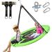 PRINIC 43 700LBS Saucer Tree Swing for Kids Waterproof Flying Saucer Swing with Swivel Hanging Straps Adjustable Ropes Round Mat Spinner Swing for indoor/playground swing set