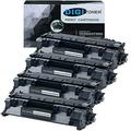 TonerPlusUSA Compatible CE505A 05A Black Replacement Toner Cartridge for HP Laser Jet P2035 P2035n P2050 P2055x P2055dn Pro 400 M401 M425 (Black 4 Pack)