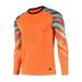 YONGHS Kids Boys Soccer Goalkeeper Jersey Padded Goalie Shirt Long Sleeve Football Training Tops Orange S