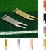 Wliqien Golf Divot Tool 2 Pins Polished Easy to Install Portable Golf Training Golf Ball Marker Pitch Fork Daily Use