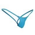 RPVATI Man Thong Underwear Classic Sexy Solid Color Jockstrap Mens Sexy Underwear Briefs Low Rise Breathable G-string Soft Thongs Blue L