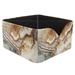 OWNTA Marble Pattern Square Pencil Storage Case with 4 Compartments Removable Dividers Pen Holder and Pencil Holder