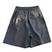 ASEIDFNSA Wide Leg Casual Suit Shorts for Men s Summer 2024 High Waist Pleated Running Bicycling Shorts Solid Color Leisure Shorts Grey M