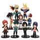 9pcs /set Anime My Hero Academia Izuku Midoriya Shoto Todoroki Katsuki Bakugo PVC Action Figure Collectable Toys Gift