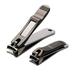 Nail Clippers Set with Build-in Nail File Durable Sharp Fingernail Clipper and Toenail Clipper with Tin Case Matte Gray