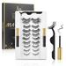 Larbois Magnetic Eyelashes 10 Pairs Magnetic Eyelashes with Eyeliner Kit Easy to Wear Comfortable ï¼† Reusable False Lashes From Natural to Gorgeous Styles No Glue Needed